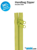 30" Handbag Zipper Double Slide - Apple Green