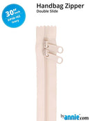 30" Handbag Zipper Double Slide - Ivory