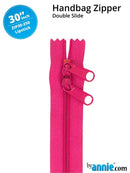30" Handbag Zipper Double Slide - Lipstick