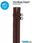 30" Handbag Zipper Double Slide - Sable