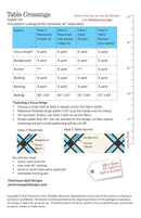 Table Crossings Pattern