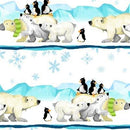 Brr The Polar Bear - Pictorial Stripe White