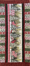 Fab-Focus Tablerunner - Nature's Winter RED  no pattern