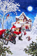 Hoffman Ol' St. Nick 36" Digital Cuddle® Panel December