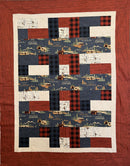 Living the Dream Flannel Quilt Kit - Red Colorway