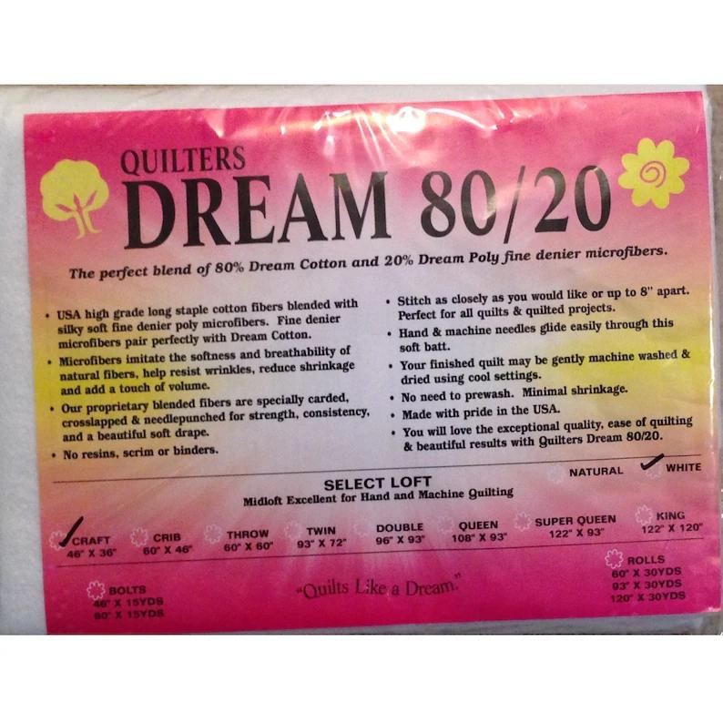 Quilters Dream 80/20 White Craft 36" x 46"