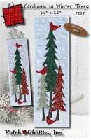 P227 Cardinal In Winter Trees  Pattern