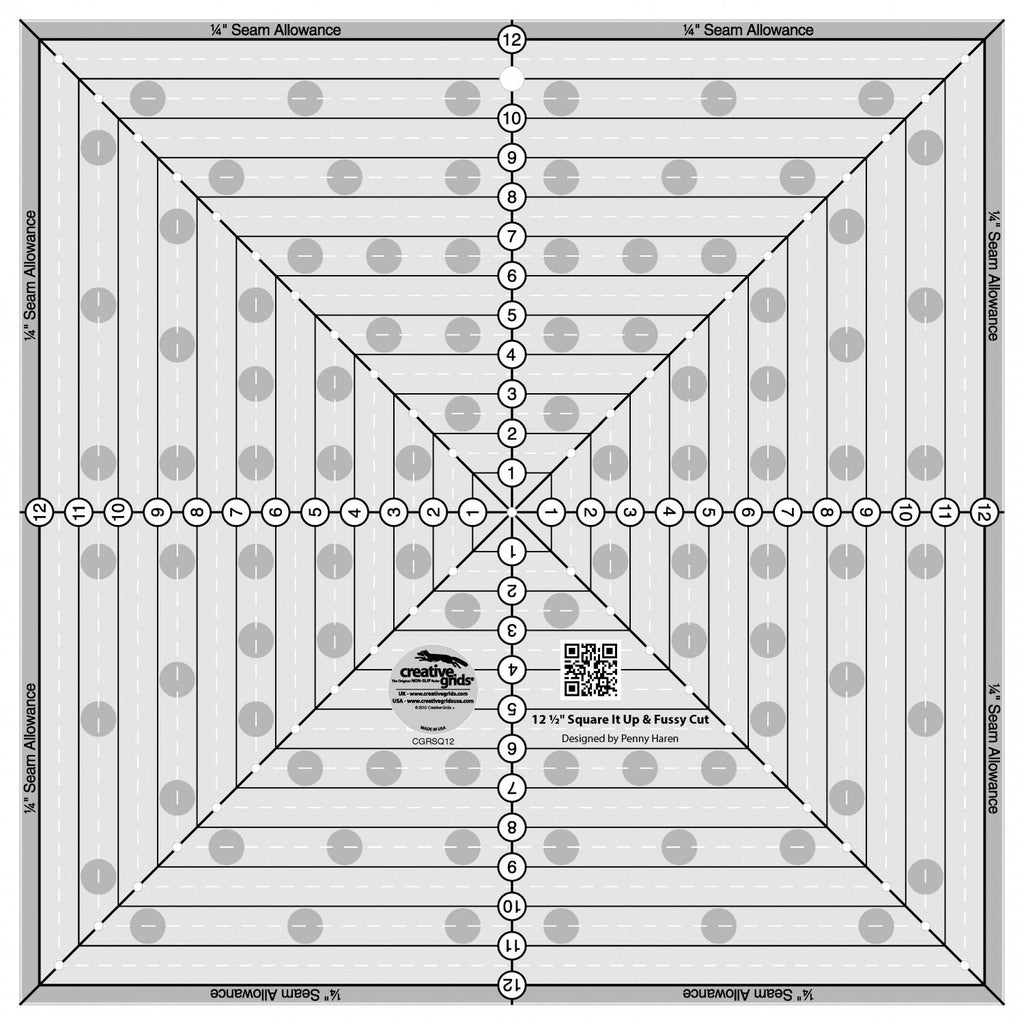Creative Grids Quilt Ruler 6-1/2in Square