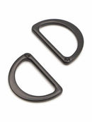 D-Ring 1" Set of Two - Black Metal