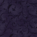 Elegant Scroll 108" Wideback - Rich Purple