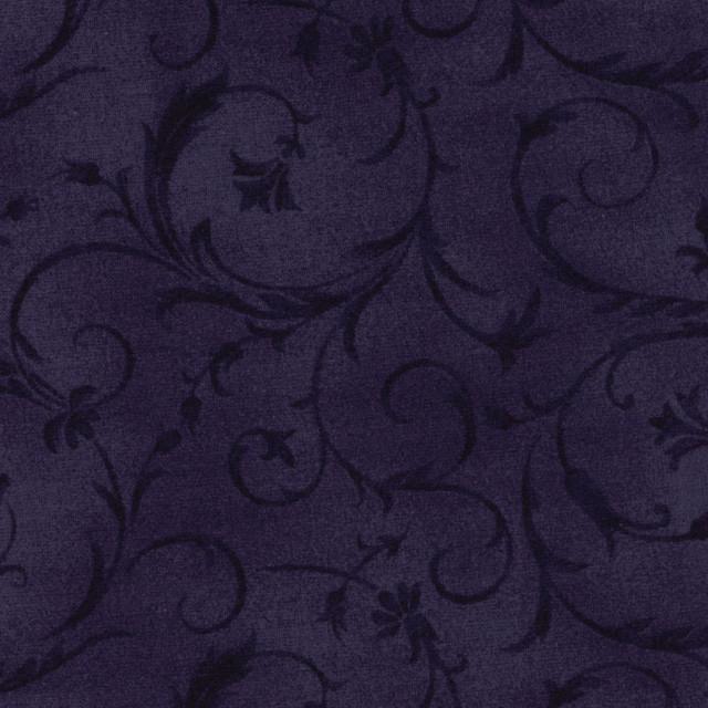 Elegant Scroll 108" Wideback - Rich Purple