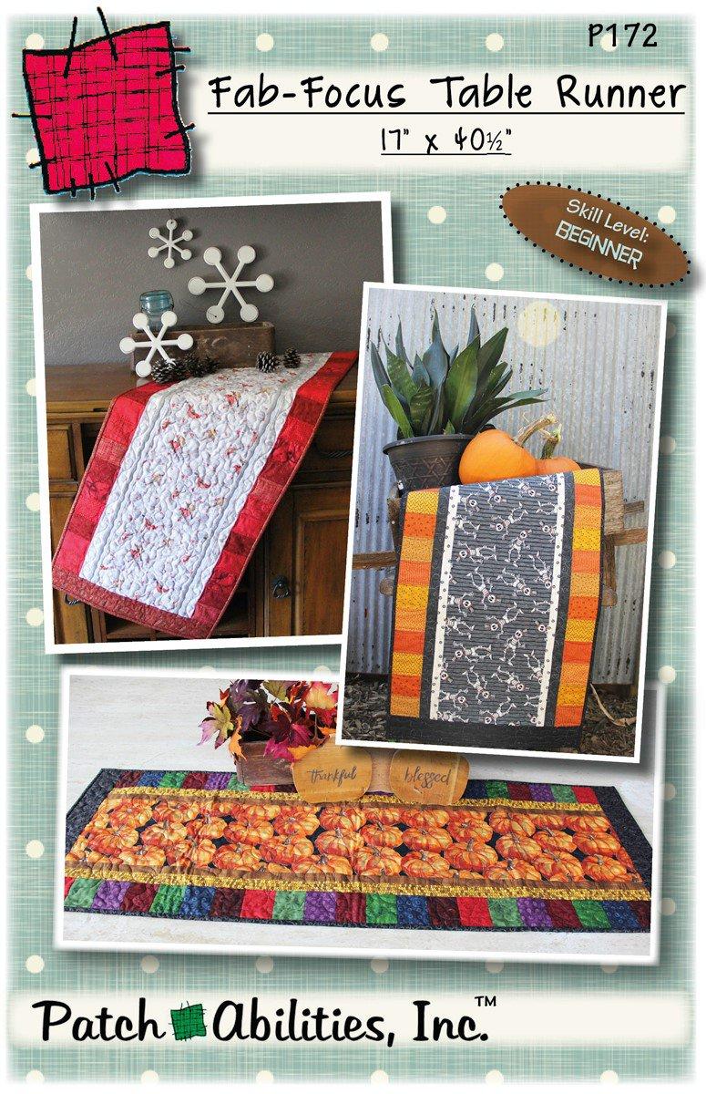 Fab-Focus Table Runner Pattern – Bits 'n Pieces Quilt Shop