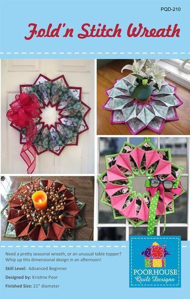 Fold & Stitch Wreath Pattern