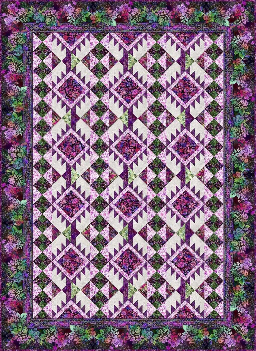 Halycon II Pathways Quilt Magenta Bits 'n Pieces Quilt Shop