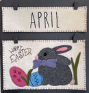 Patch Abilities- MM13-4 April Monthly BOM Calendar Series Wool Kit