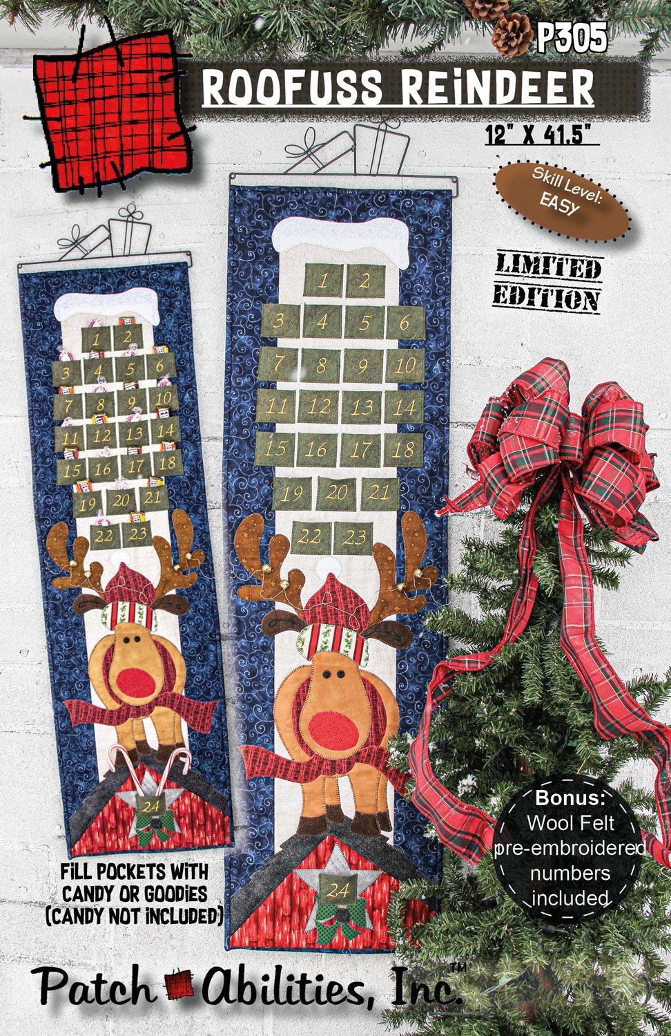 Patchabilities Roofus Reindeer Advent Calendar Kit with Fabric – Bits 'n  Pieces Quilt Shop