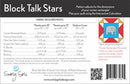 Block Talk Stars Pattern
