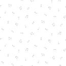 Spaced Out - Musical Notes - Light Gray
