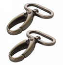 Swivel Hooks 1" Set of Two - Antique Brass