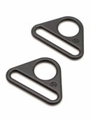 Triangle Rings 1.5" Set of Two - Black Metal