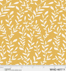 Woodland Hideaway -Leaves and Stems Yellow