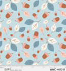 Woodland Hideaway - Leaves and Acorns Blue
