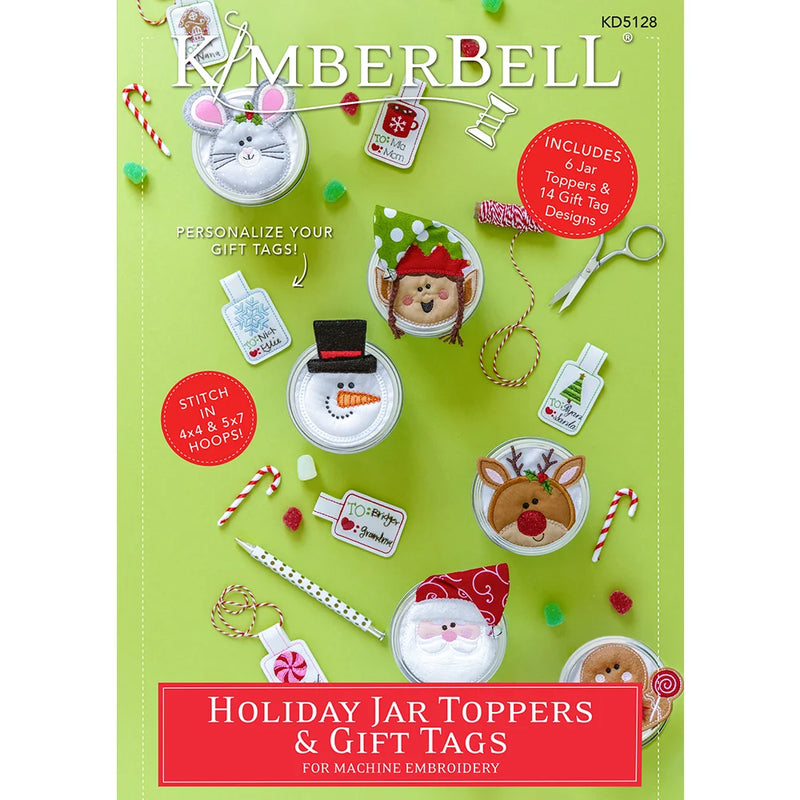 Kimberbell Holiday Jar Toppers & Gift Tags