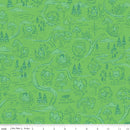 100 Aker Woods Map - Green