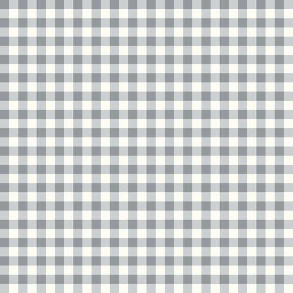 1/4" Gingham Check - Gray