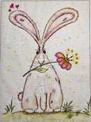 NEQE 2025 - Thurs. April 10th 12:30-3:30pm, Inktense Pencils on Fabric "Whimsical Rabbit" with Tracy Szanto