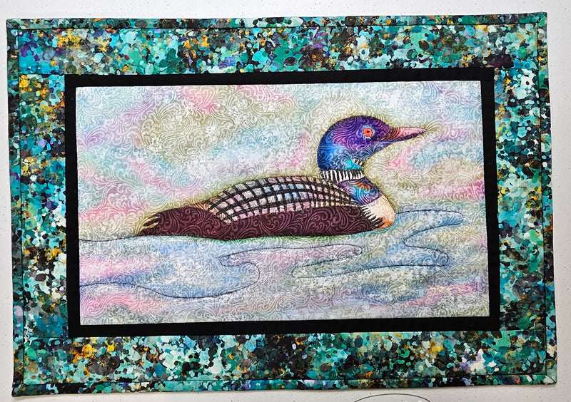 NEQE 2025 - Fri. April 11th 8:30-3:30pm, Inktense Pencils on Fabric "The Painted Loon" - Tracy Szanto