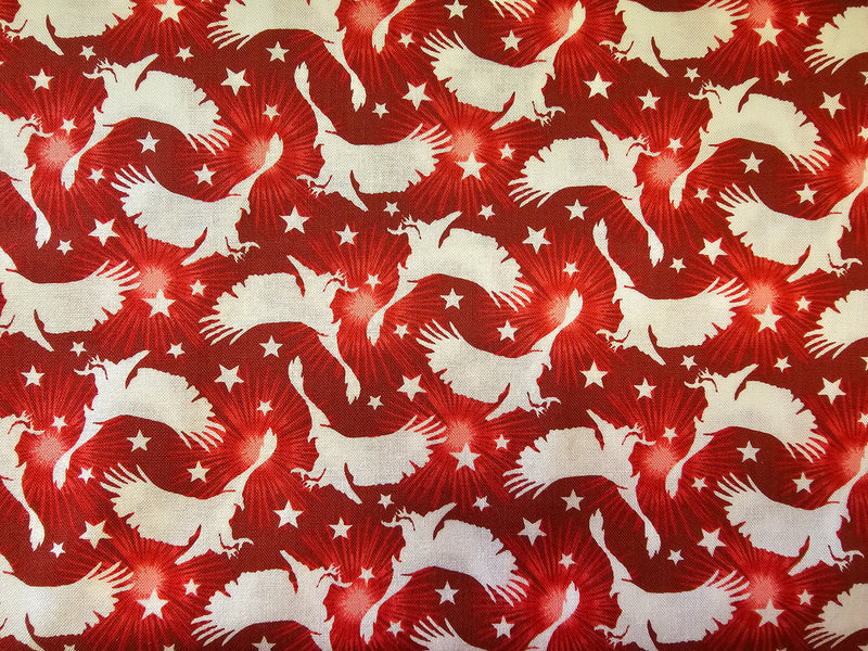 Stars & Stripes - Flying Eagles Sillhouette Blue