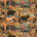 Wilderness Trail-  Scenic Animals 2060-35 Lt. Brown