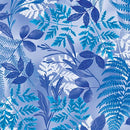 2 yard cut Fern Fantasy 108" wideback - Blue