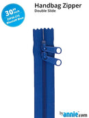 30" Handbag Zipper Double Slide - Blastoff Blue
