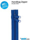 30" Handbag Zipper Double Slide - Blastoff Blue