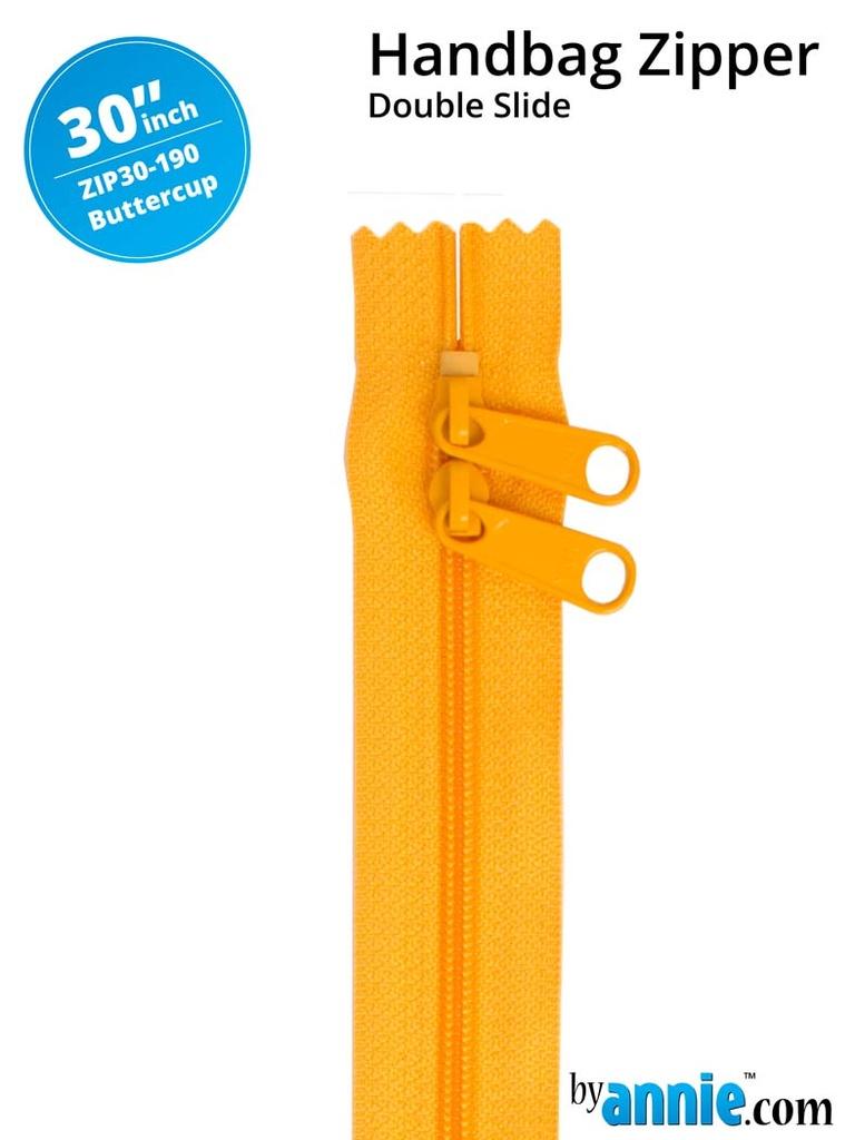 30" Handbag Zipper Double Slide - Buttercup