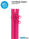 30" Handbag Zipper Double Slide - Lipstick
