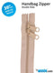 30" Handbag Zipper Double Slide - Natural