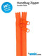 30" Handbag Zipper Double Slide - Pumpkin