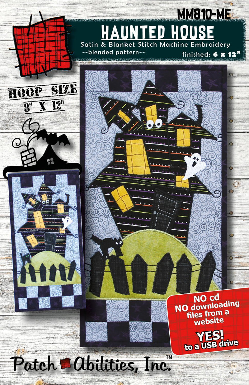 Patchabilities MM-810-ME Haunted House, Pattern