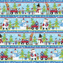 A Jolly Good Time Border Stripe - Blue