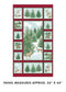 A Winter's Day 24" Panel - Multi with gold Metallic