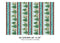 A Winter's Day Border Stripe - Multi with gold Metallic