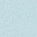 A Winter's Day Dotted Scroll - Aquamarine