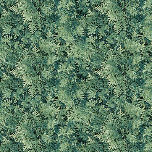 A Winter's Day Grand Fir - Green with Gold Metallic