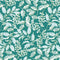 A Winter's Day Winter Holly - Teal with metallic Gold