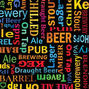 Ale House Words - Black/Multi