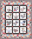 Alice Queen of Hearts Quilt Pattern 57" x 69 1/2"