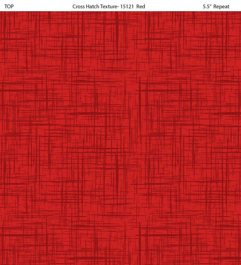 All New England Shop Hop 2025 Cross Hatch Texture - Red